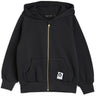 Mini Rodini Basic Solid Zip Hoodie Black