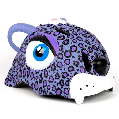 Crazy Safety Leopard Cykelhjelm Purple