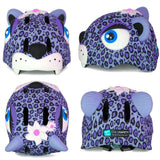 Crazy Safety Leopard Cykelhjelm Purple