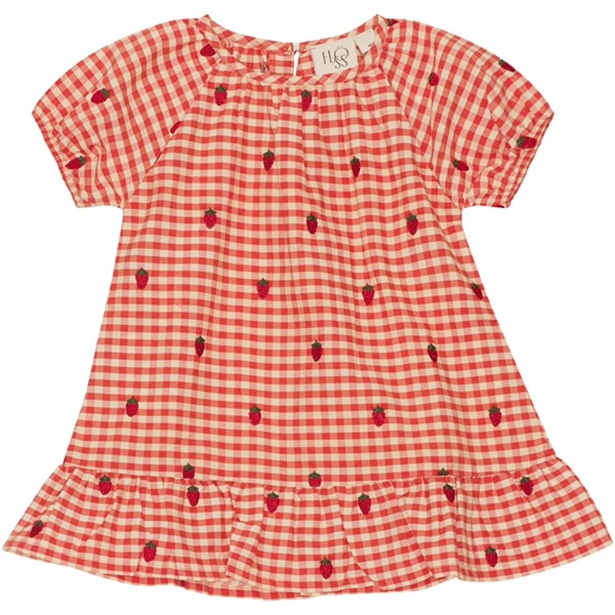 Flöss Molly Kjole Berry Gingham