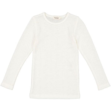 MarMar Wool Pointelle Natural Tamra Bluse