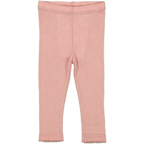 MarMar Wool Pointelle Burnt Rose Leggings