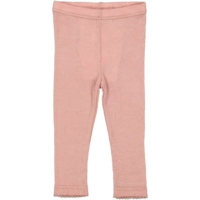 MarMar Wool Pointelle Burnt Rose Leggings