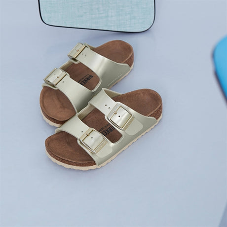 Birkenstock Arizona Kids Electric Metallic Gold Sandal 2