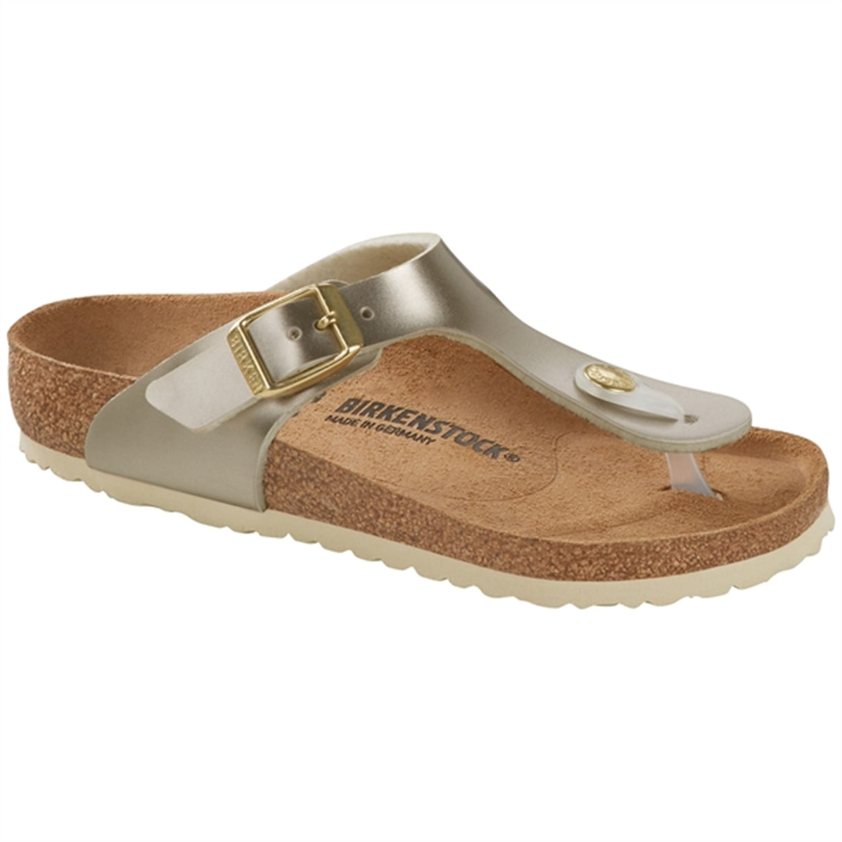 Birkenstock Gizeh Kids Electric Metallic Gold Sandal 2