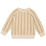 Flöss Pluto Terry Sweatshirt Latte Stripe Print