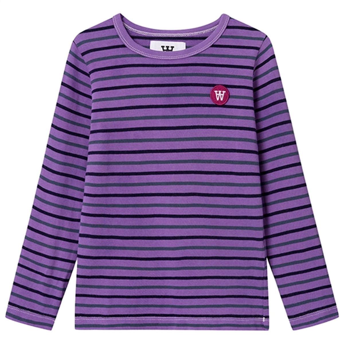 Wood Wood Light Amethyst Stripes Kim Bluse