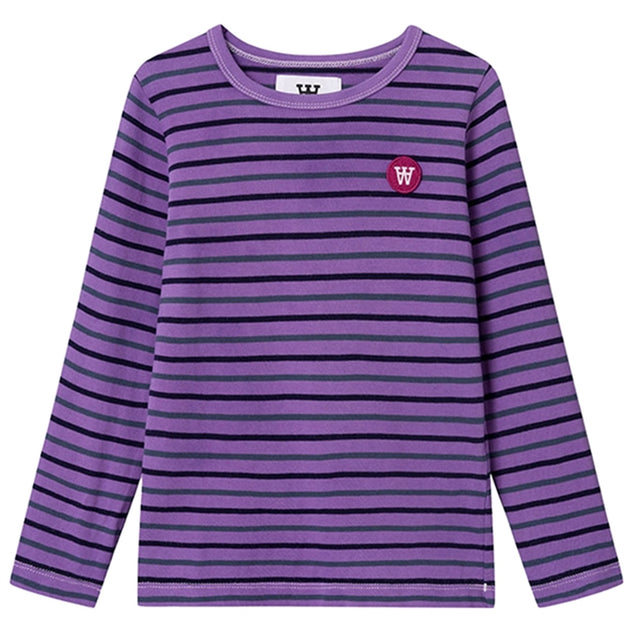 Wood Wood Light Amethyst Stripes Kim Bluse