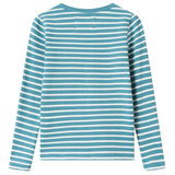 Wood Wood Bright Blue/Off White Stripes Kim Bluse 5