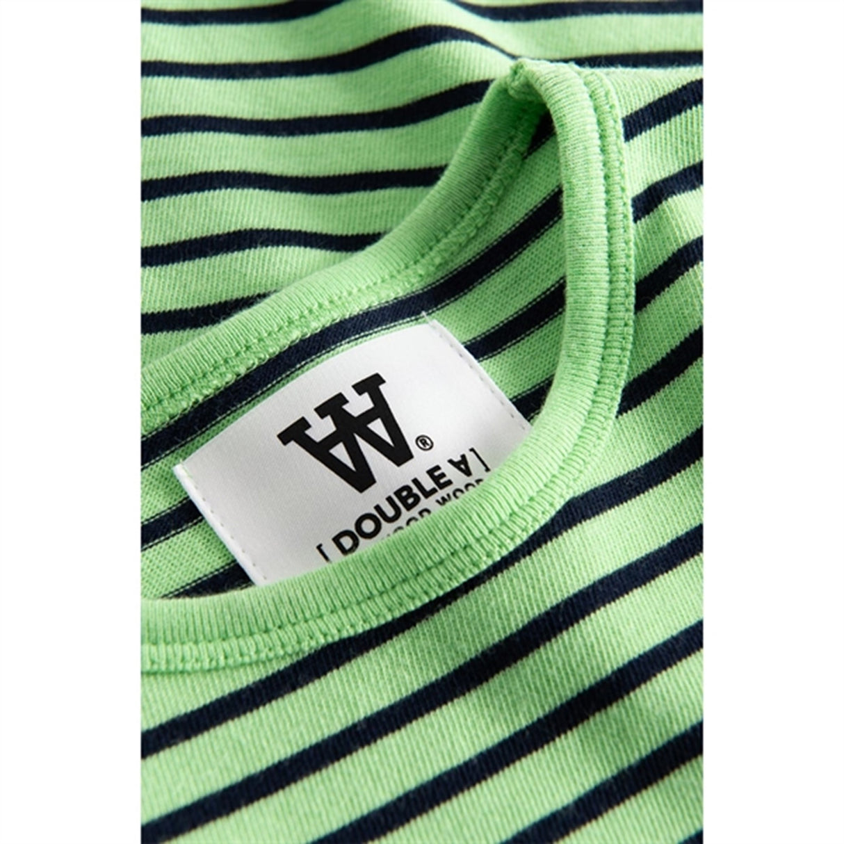 Wood Wood Pale Green/Navy Stripes Kim Bluse 4