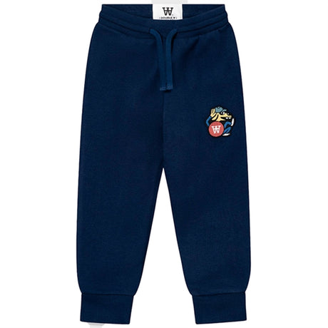 Wood Wood Navy Ran Doggy Patch Bukser