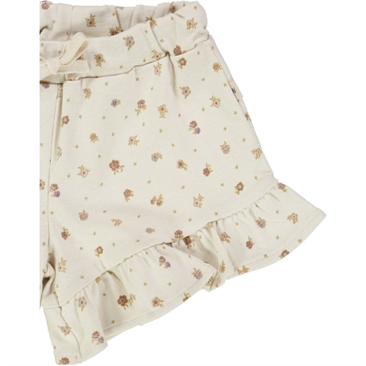 Wheat Chalk Flowers Deva Jersey Shorts 2