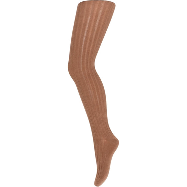 MP 130 Cotton Rib Strømpebukser 34 Peacan Pie