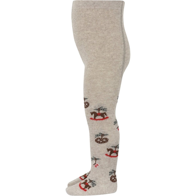 MP 39109 Julle Strømpebukser Beige Melange