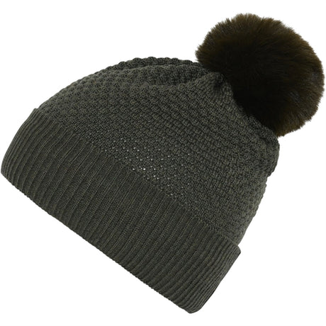 MP Danmark 97502 Oslo Uld Beanie - Fake Fur Dark Moss