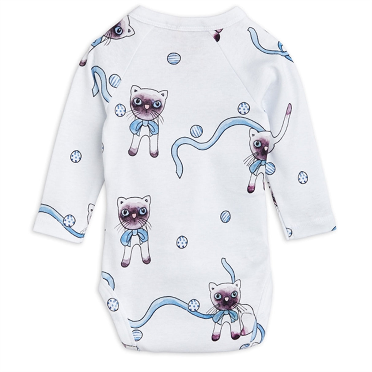 Mini Rodini Light Blue Siamese Aop Wrap Body 4