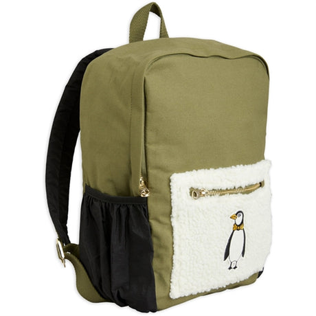 Mini Rodini Penguin Emb Rygsæk Green