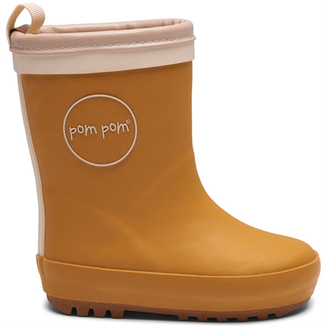 Pom Pom Termo Gummistøvle Mustard