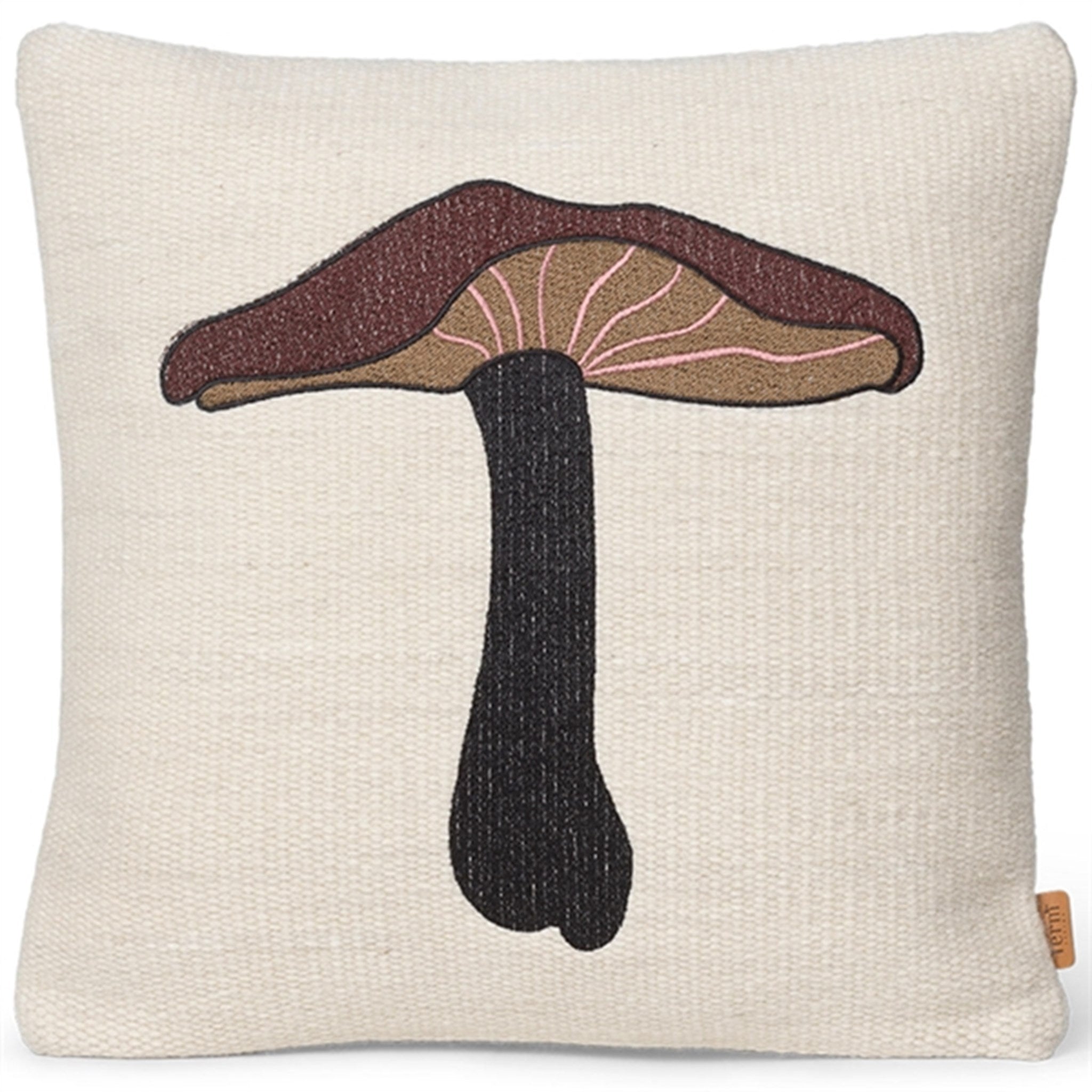 Ferm Living Forest Embroidered Pude Lactarius