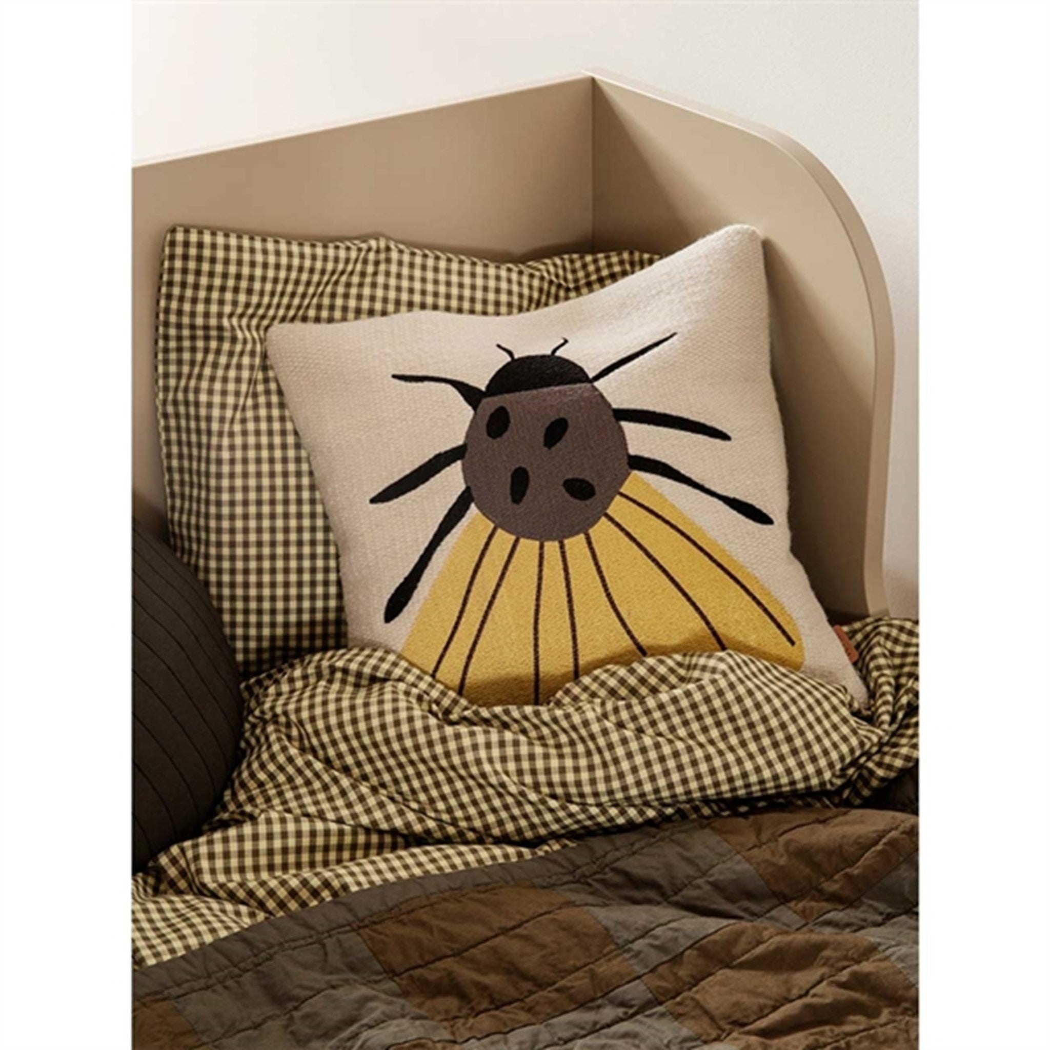 Ferm Living Forest Embroidered Pude Moth 2
