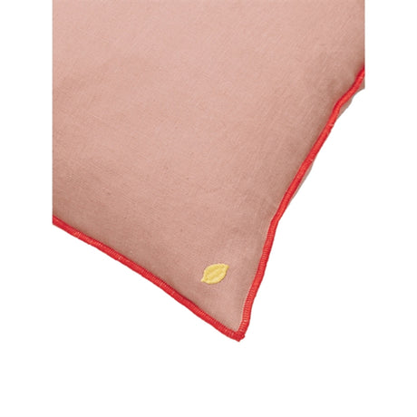 Ferm Living Contrast Hør Pude Dusty Rose