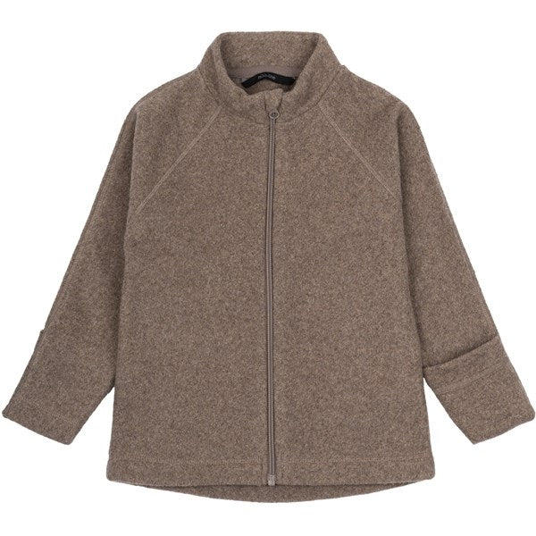 Mikk-Line Bomuld Fleece Jakke Melange Denver