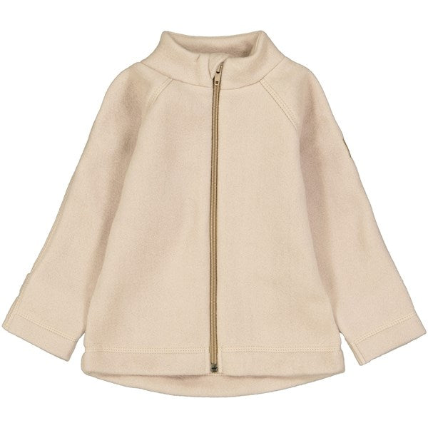 Mikk-Line Bomuld Fleece Jakke Warm Taupe