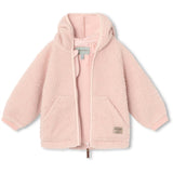 MINI A TURE Liff Teddy Fleece Jakke Rose Smoke 2