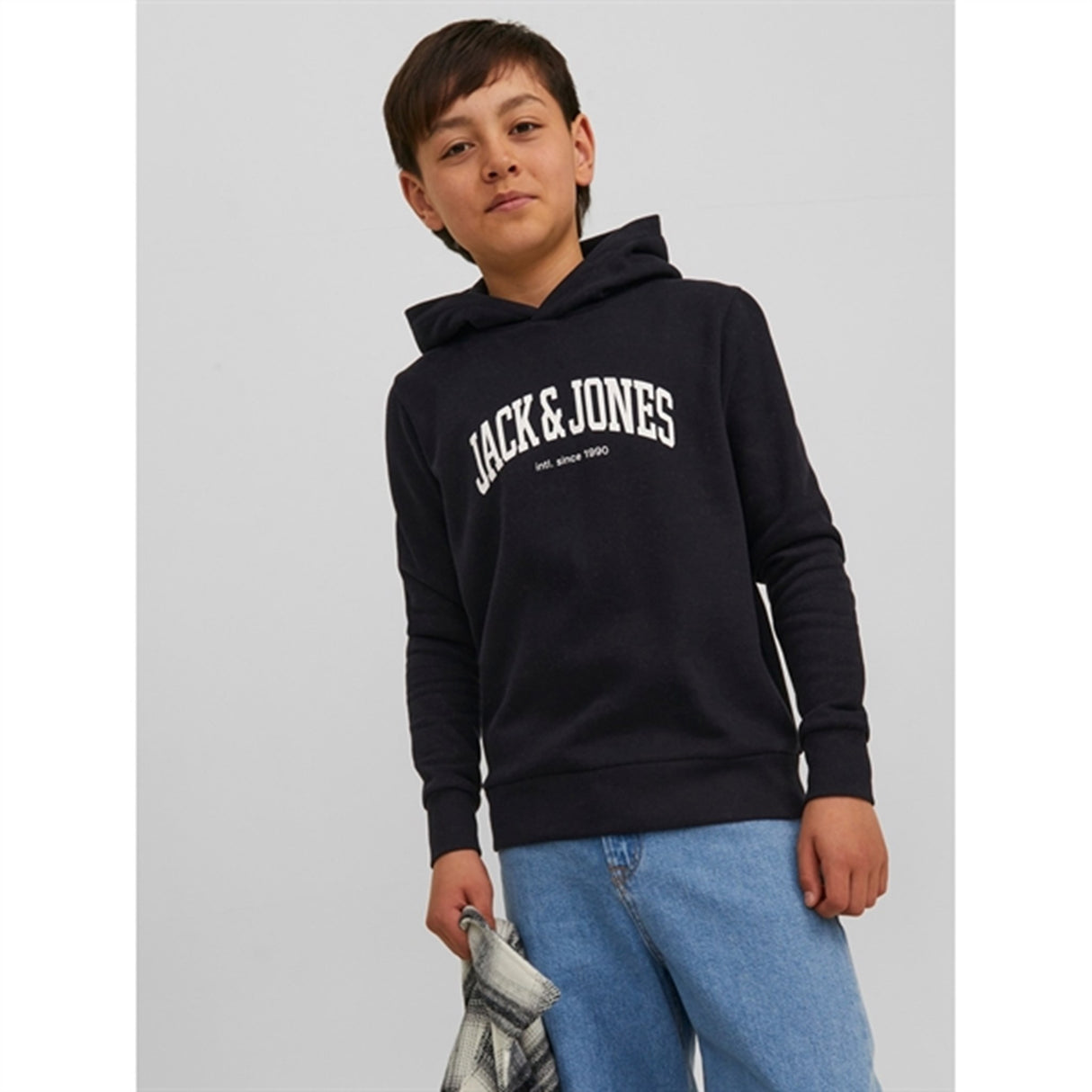 Jack & Jones Junior Black Josh Sweat Hoodie 4