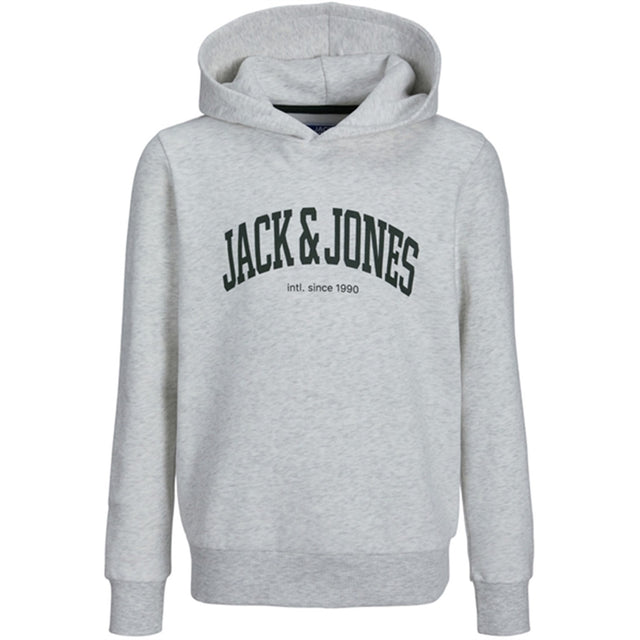 Jack & Jones Junior White Melange Josh Sweat Hoodie