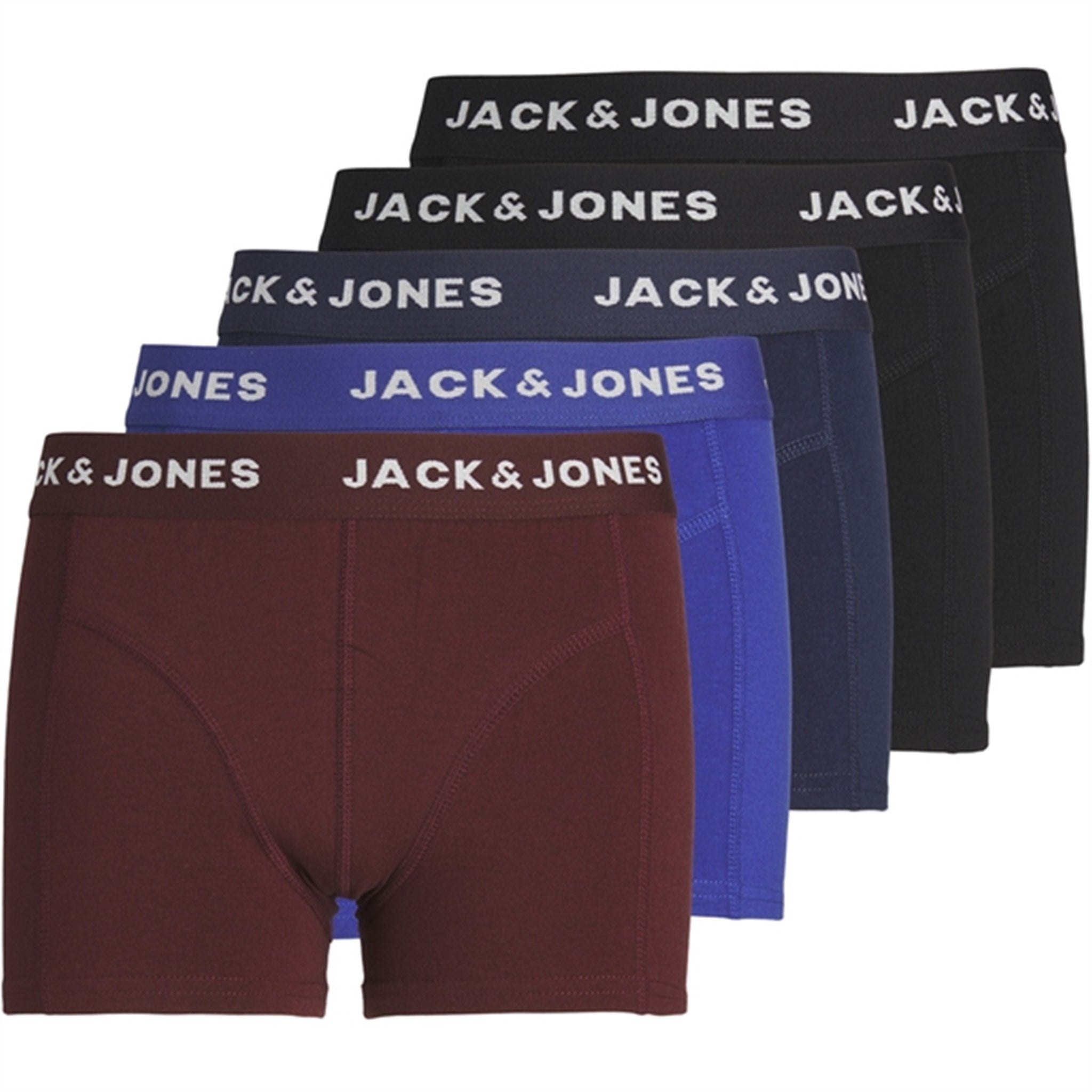 Jack & Jones Junior Black Navy Blazer Black Friday Bokser Shorts 5-pak