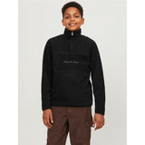 Jack & Jones Junior Black Hays Halfzip Fleece Jakke 2