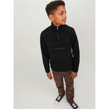 Jack & Jones Junior Black Hays Halfzip Fleece Jakke 3