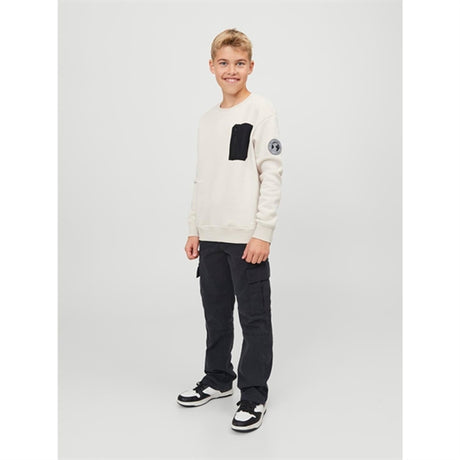 Jack & Jones Junior Black Kane Harlow Cargo Bukser Noos