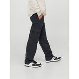 Jack & Jones Junior Black Kane Harlow Cargo Bukser Noos