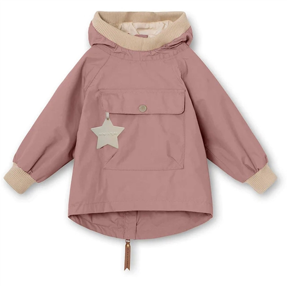 MINI A TURE Baby Vito Forårs Anorak Pale Woodrose