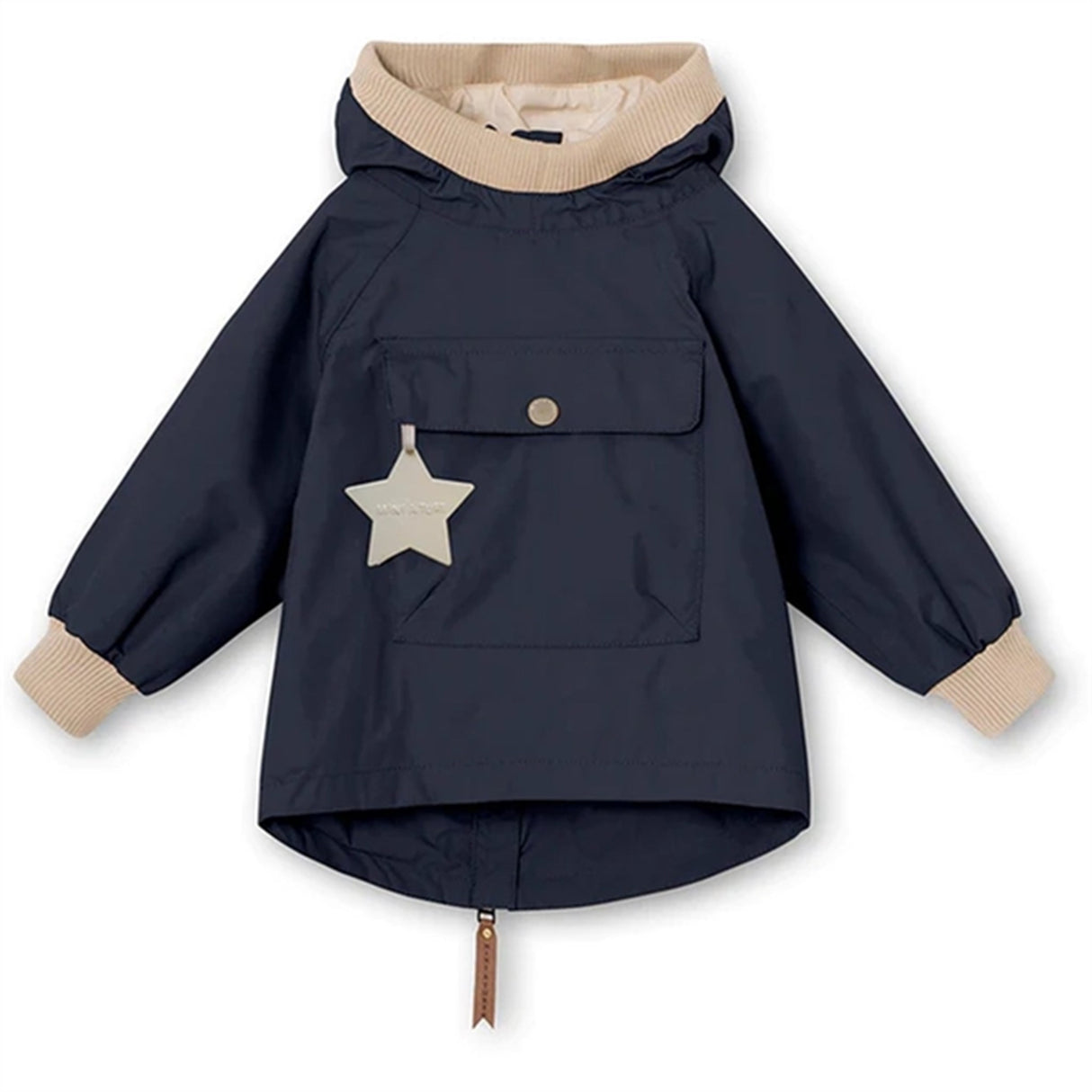 MINI A TURE Baby Vito Forårs Anorak Ombre Blue