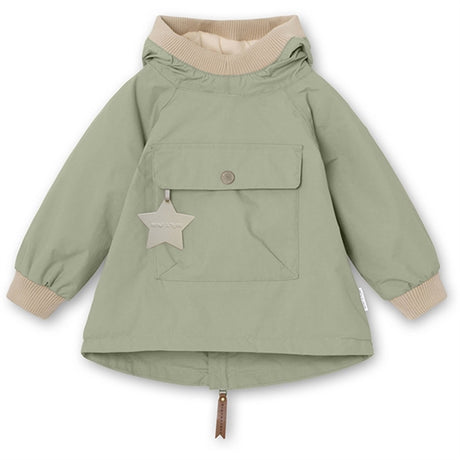 MINI A TURE Baby Vito Forårs Anorak m/Fleece Foer Desert Sage