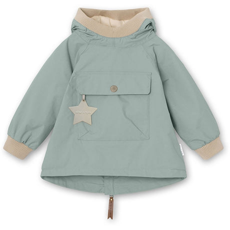 MINI A TURE Baby Vito Forårs Anorak m/Fleece Foer Gray Mist