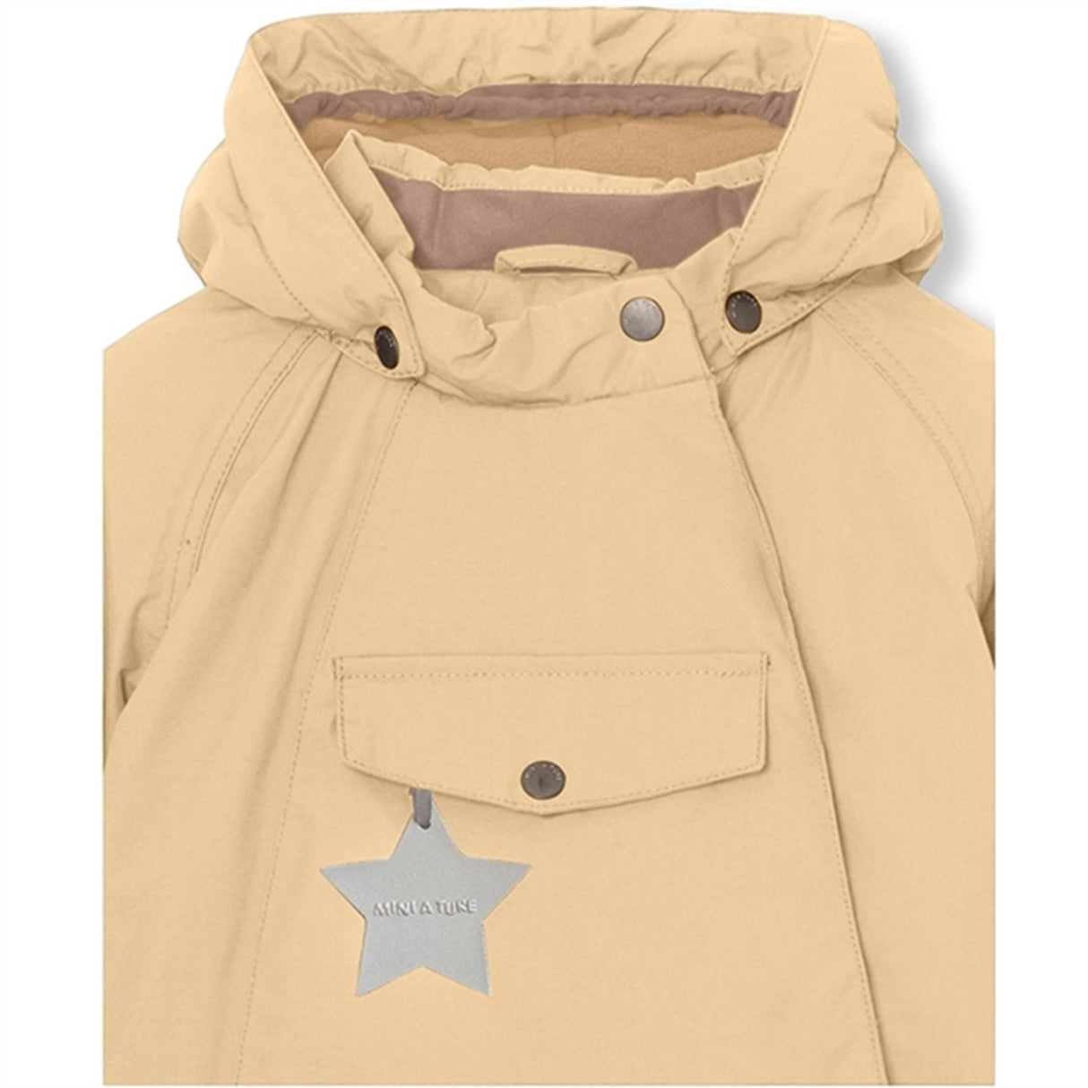 MINI A TURE Wang Fleece Vinterjakke Semolina Sand 5