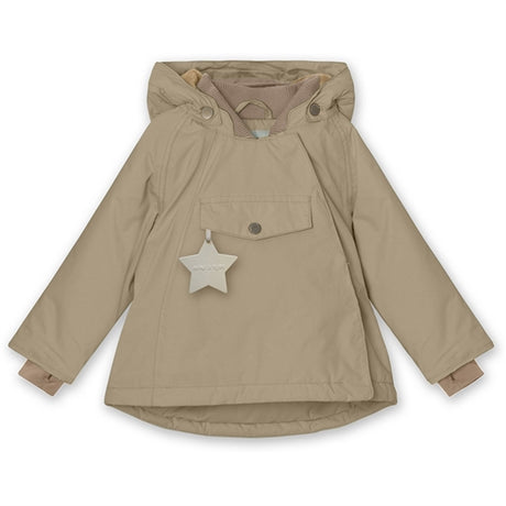 MINI A TURE Wang Fleece Vinterjakke Savannah Tan