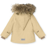 MINI A TURE Wang Fleece Fur Vinterjakke Semolina Sand 2