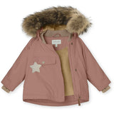 MINI A TURE Wang Fleece Fur Vinterjakke Wood Rose 3