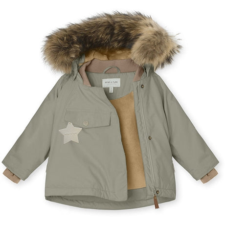 MINI A TURE Wang Fleece Fur Vinterjakke Vert