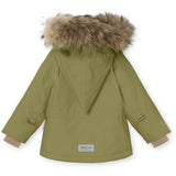 MINI A TURE Wang Fleece Fur Vinterjakke Mosstone 5