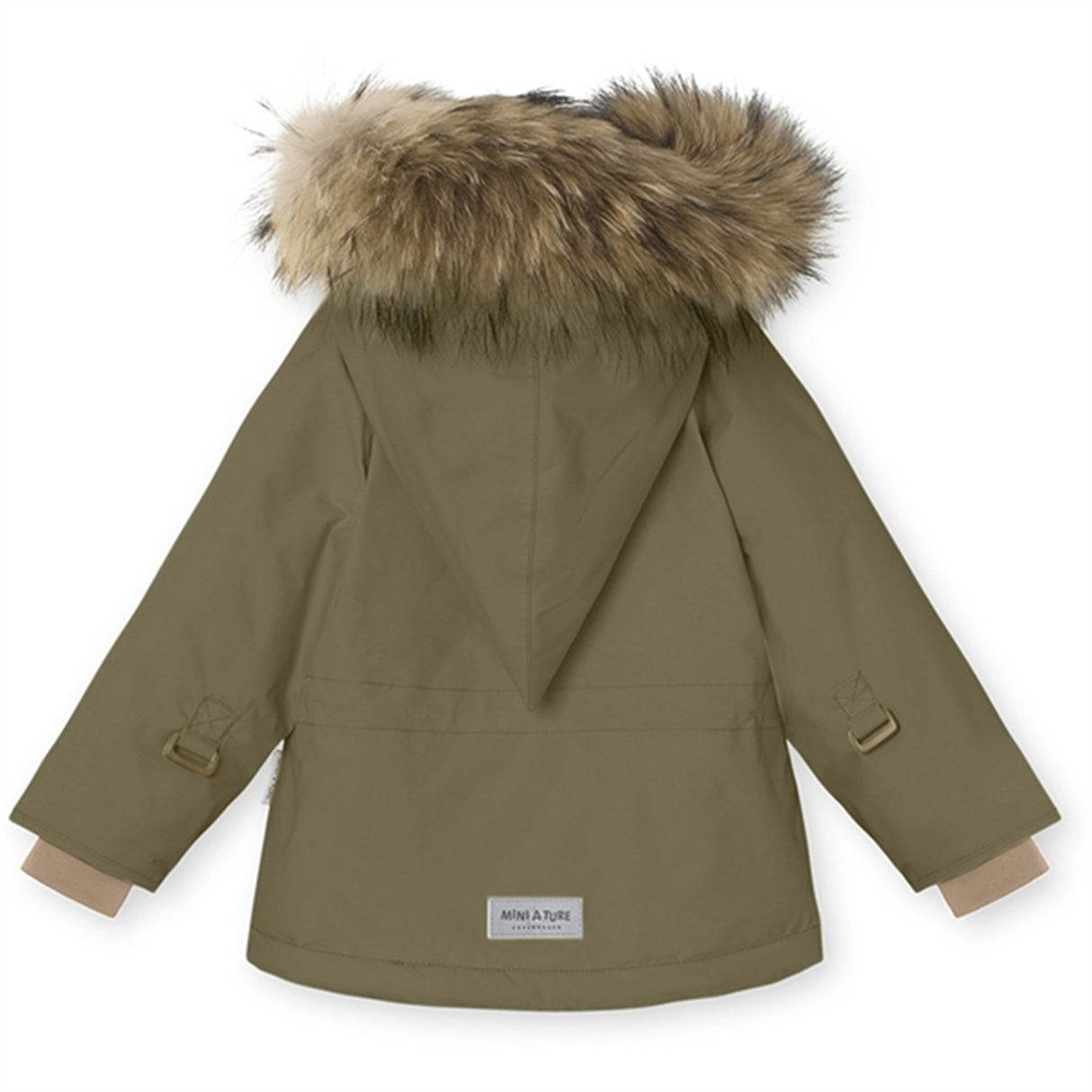 MINI A TURE Wang Fleece Fur Vinterjakke Capers Green 2