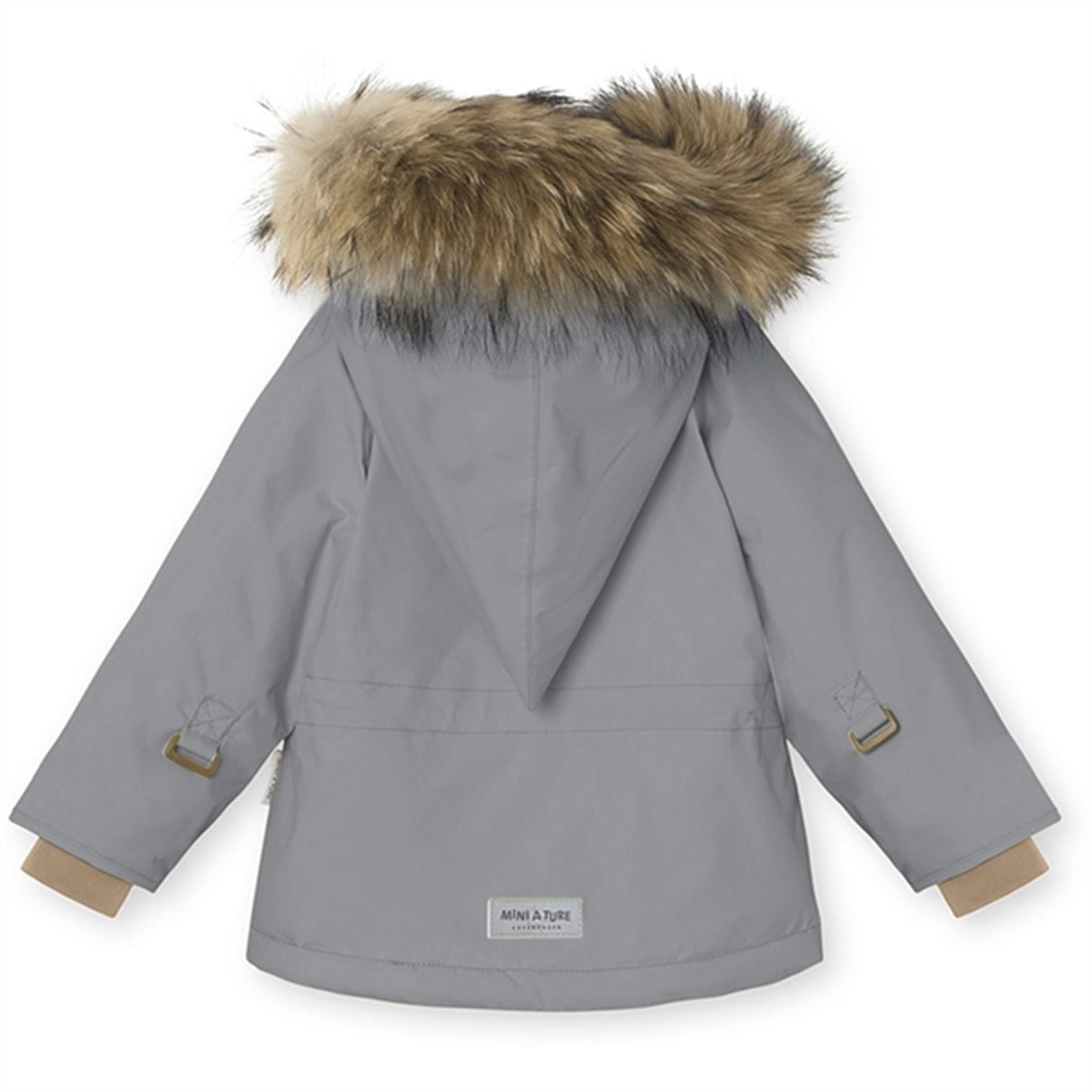 MINI A TURE Wang Fleece Fur Vinterjakke Monument Blue 5