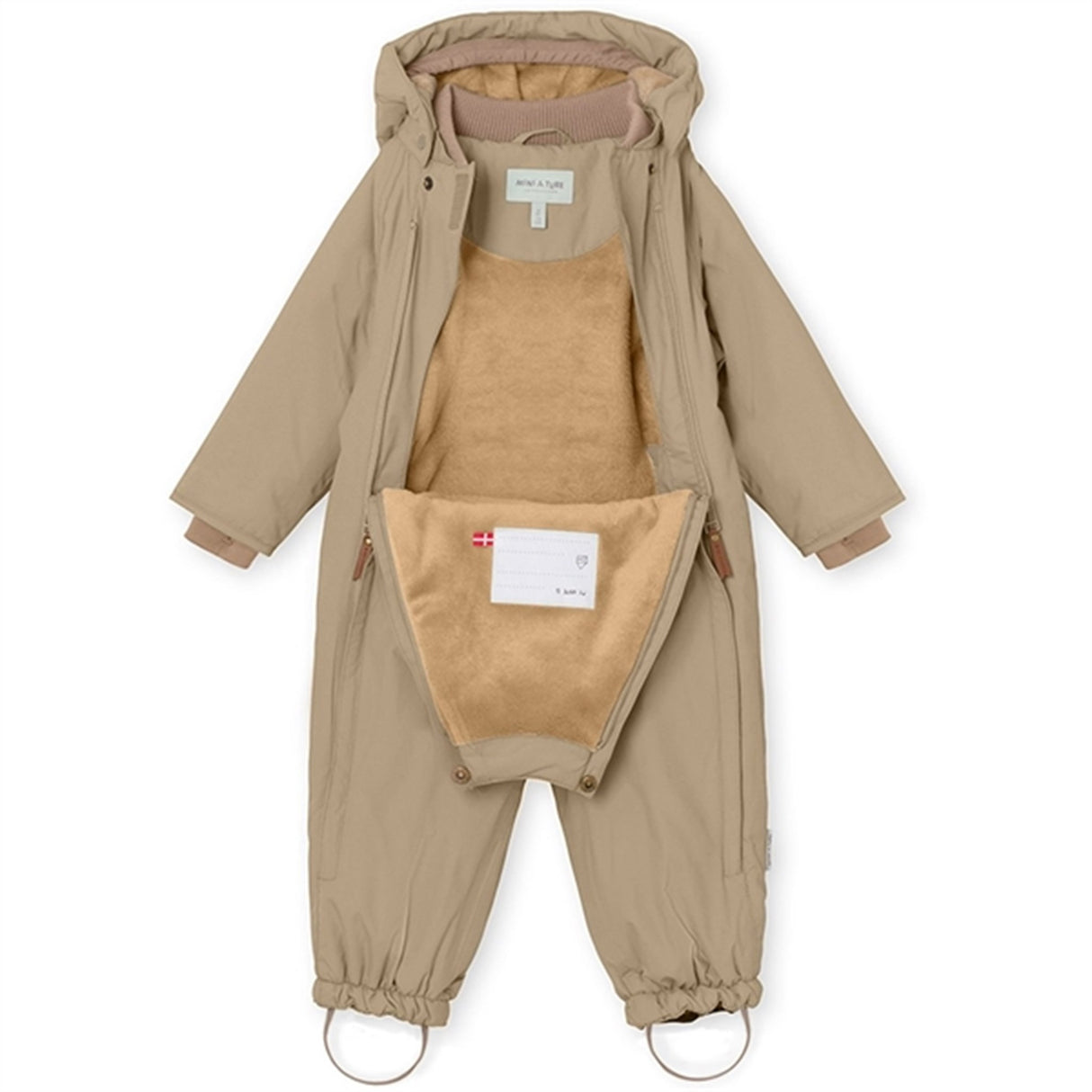 MINI A TURE Wisti Fleece Flyverdragt Savannah Tan 3