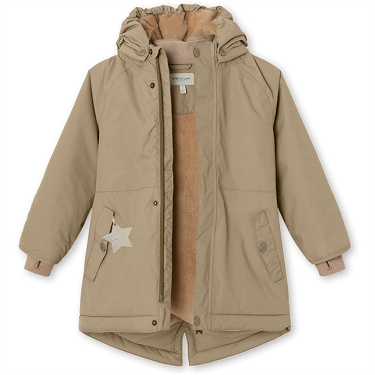 MINI A TURE Vikana Fleece Vinterjakke Savannah Tan 3