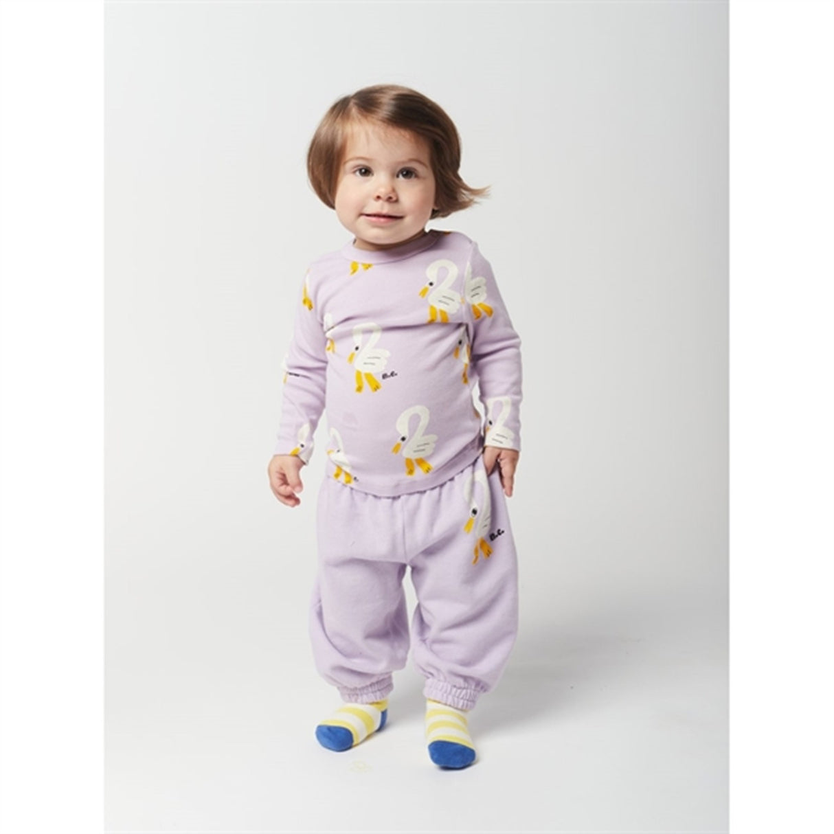 Bobo Choses Lavender Pelican All Over Bluse 2